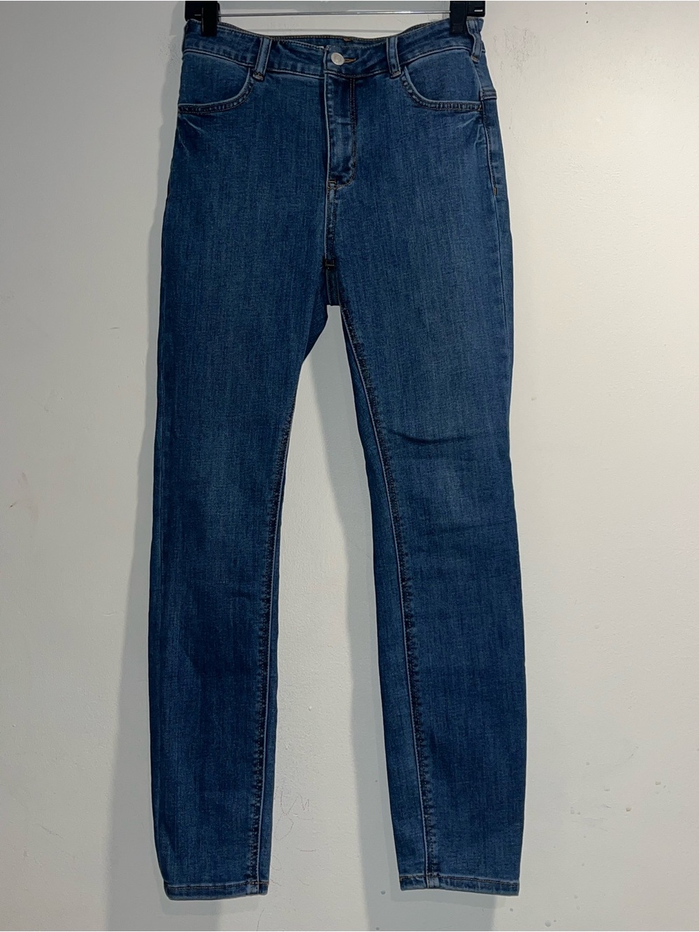 PILCRO Seamed dark blue jeans